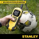 Compresor De Aire Portátil 12V Powerbank Mini Inflador Luz USB Stanley 