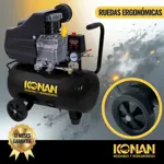 Konan Compresor De Aire 2hp 24 Lts 220v 8bar - 115psi