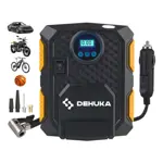 Compresor De Aire Portátil Dehuka Gran Potencia Color Negro