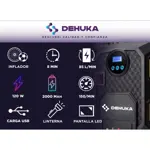 Compresor De Aire Portátil Dehuka Gran Potencia Color Negro