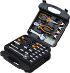 Set de Herramientas DW189 - 189 Piezas, Bocatubos, Llaves Crique y Maletín