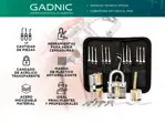 Ganzuas profesionales Gadnic 17 piezas Practica Cerrajeros