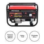 GENERADOR ELECTRICO MIYAWA 2800W 210CC-NAFTA