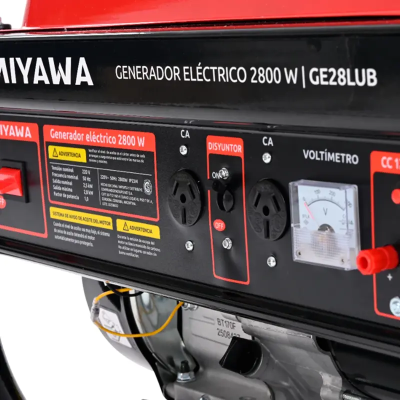 GENERADOR ELECTRICO MIYAWA 2800W 210CC NAFTA
