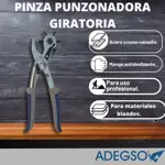 Pinza Punzonadora Sacabocado Adegso Cuero Carton Plástico