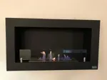 Chimenea Paris Smart Caldén IOT Negra Gas Envasado 90 cm para colgar