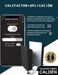 Chimenea Paris Smart Caldén IOT Negra Gas Envasado 90 cm para colgar