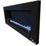 Chimenea Paris  Caldén  Negra Gas Envasado 90 cm