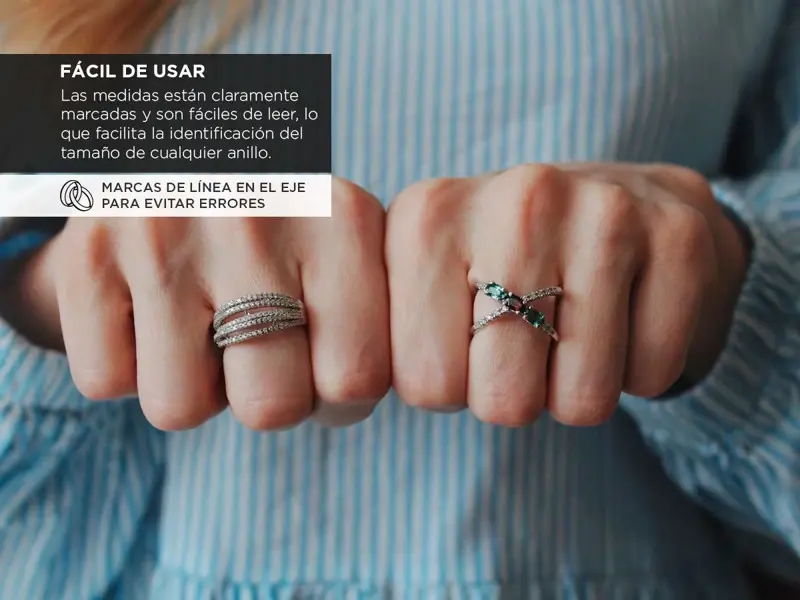 Juego Medidor De Anillos Gadnic RE010 Anillero Plano