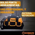 Bolso Herramientas Maletin Reforzado Worksite Soporta 20kg