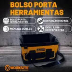 Bolso Herramientas Maletin Reforzado Worksite Soporta 20kg