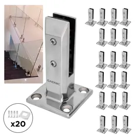 Kit X20 Mini Poste Acero Inoxidabl...