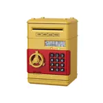 Caja Fuerte Electrónica Infantil WAGGS Alcancía de Juguete Dorada