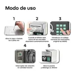 Caja Fuerte Electrónica Infantil WAGGS Alcancía de Juguete Plateada