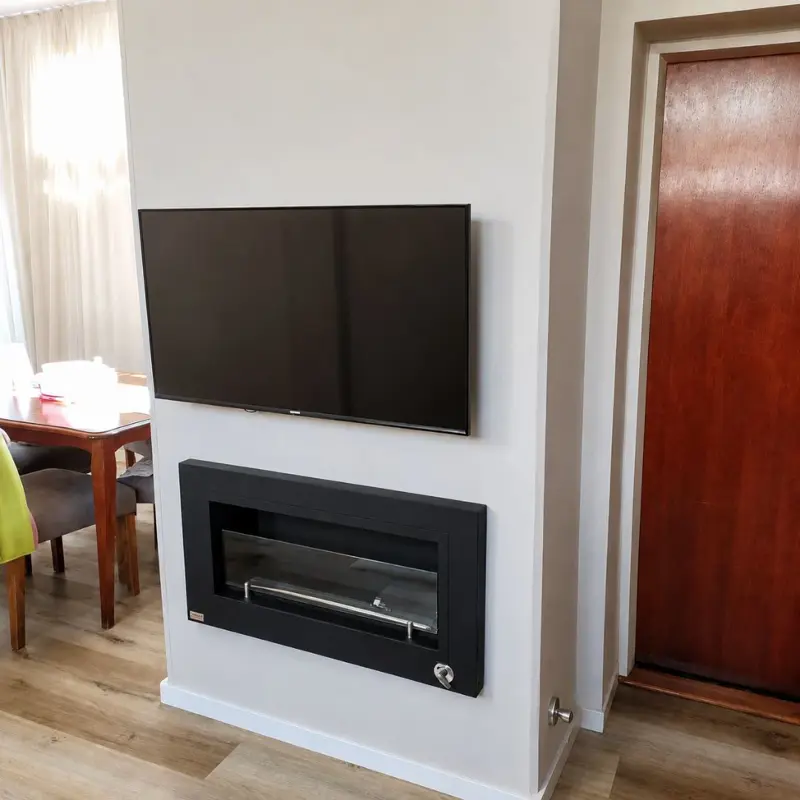 Chimenea moderna Calden Paris embutir 90 cm con Termostato Smart