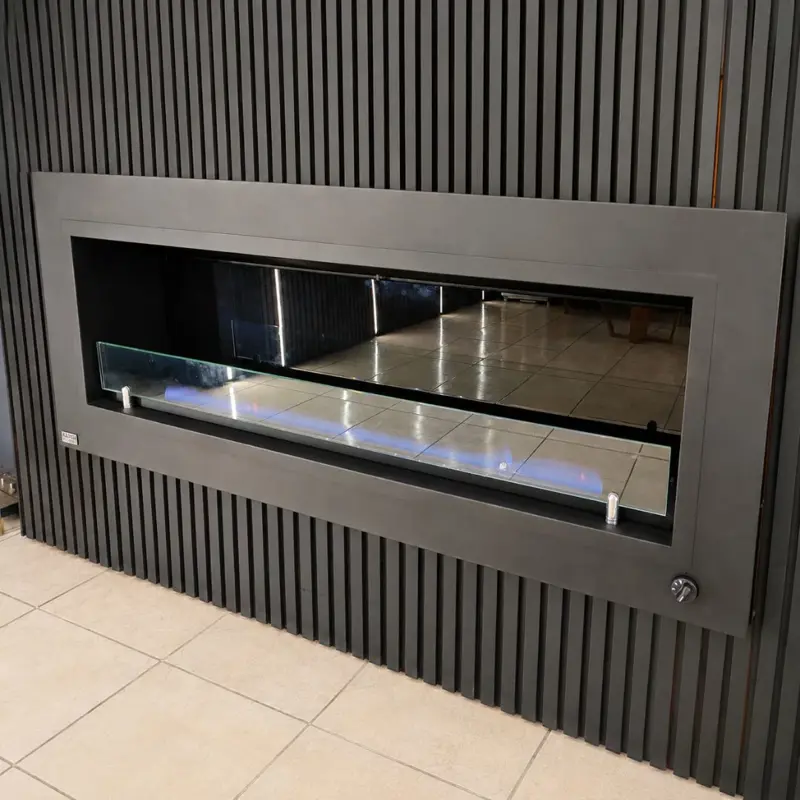 Chimenea moderna Calden Paris colgar 140 cm con Termostato Smart