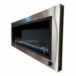 Chimenea moderna Calden Paris embutir 140 cm Acero Inoxidable