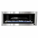 Chimenea moderna Calden Paris embutir 90 cm Acero Inoxidable