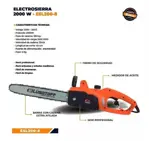 Motosierra Electrica 400mm Lusqtoff Esl200 2000w 13m/s 50hz