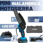 Mini Motosierra Inalambrica A Bateria Midow 4200 Rpm