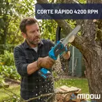 Mini Motosierra Inalambrica A Bateria Midow 4200 Rpm