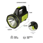 Linterna Gadnic BT-PL4078 Camping 100 Metros Batería Recargable USB