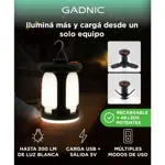 Linterna Camping Gadnic Expandible Recargable 48 LED