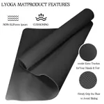 Esterilla Yoga VTORY 6x4x8mm Gruesa Ejercicios Hogar Pilates