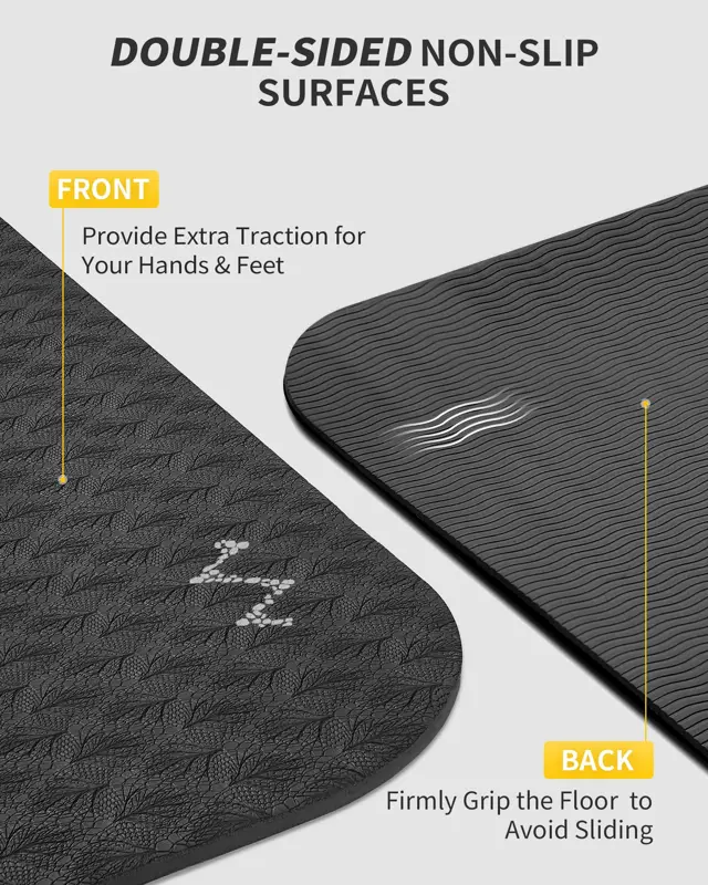 Esterilla Yoga CAMBIVO 72x48 Pulgadas TPE extra grande