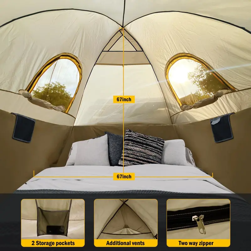 Carpa Camioneta Qualencey 5.5 6.3FT Camuflaje Toldo Sombra