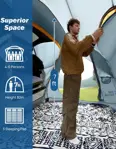 Carpa SUV JOYTUTUS Toldo Antilluvia Puerta Doble Postes