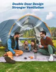 Carpa SUV JOYTUTUS Toldo Antilluvia Puerta Doble Postes