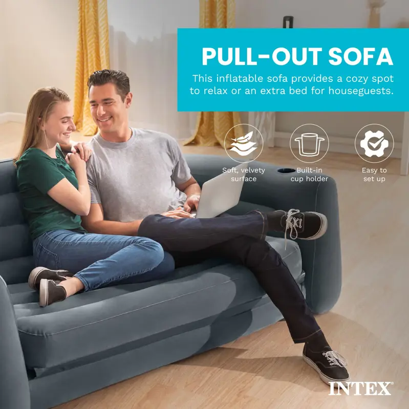 Sofá Inflable Cama Queen Intex 66552EP Hinchable
