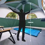 Carpa Camping UNP 6 Personas Impermeable con Soportal Fácil
