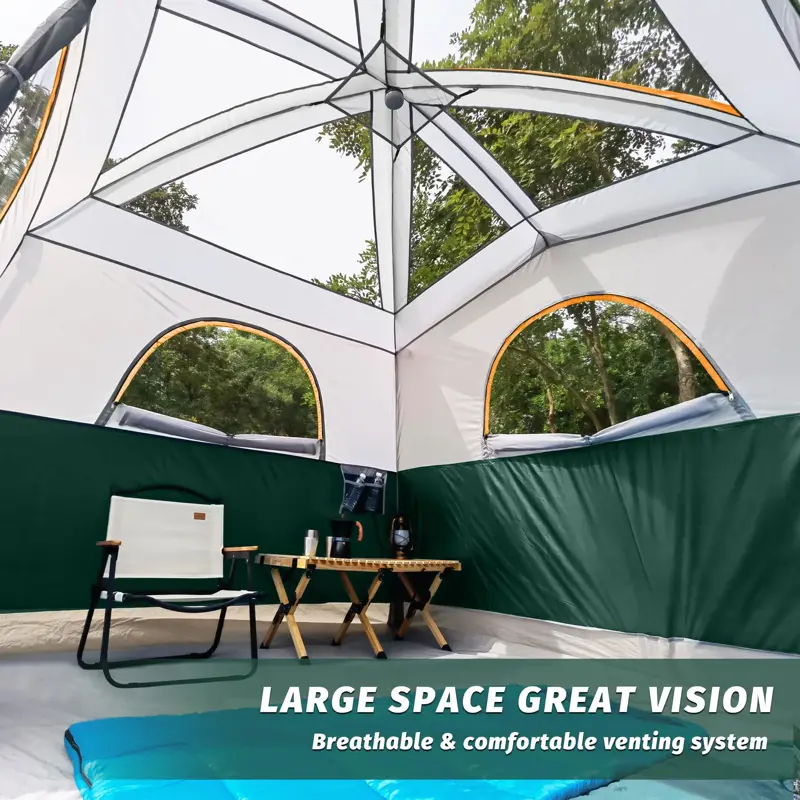 Carpa Camping UNP 6 Personas Impermeable con Soportal Fácil