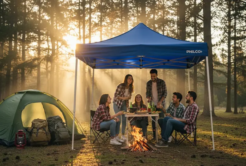 Gazebo Philco Autoarmable Aluminio 3x3 m Azul GAP3X3BA NS
