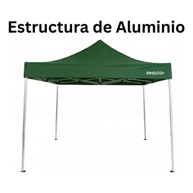 Gazebo Philco Autoarmable Aluminio 3x3 m Verde GAP3X3GA NS