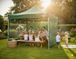 Gazebo Philco Verde 3X3 Con Paredes Aluminio Autoarmable GAP3X3GW3AP