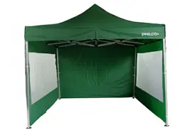 Gazebo Verde 3X3 Con Paredes Alumi...