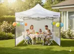 Gazebo Philco Blanco 3X3 Con Paredes Autoarmable GAP3X3WW3P
