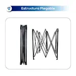 Gazebo 3x3 Autoarmable Waggs Reforzado con Proteccion UV Azul