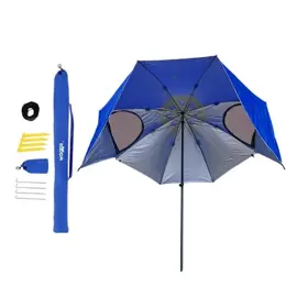 Sombrilla Carpa Reforzada  Azul Playa Aluminizada 2....