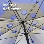 Sombrilla Carpa Reforzada Waggs Roja Playa Aluminizada 2.70 Mts