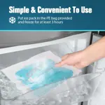 Bolsa de hielo para rodillas Comfcube, ultrarduradera, fría