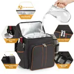 Mochila Picnic 4 Bolsa Termica Aislada Manta Marron Picnic
