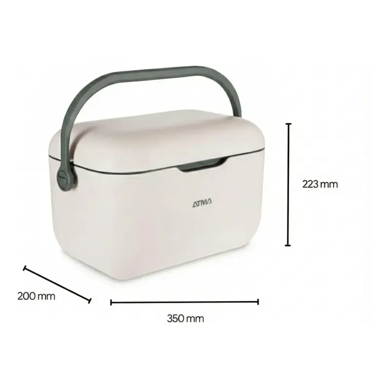 conservadora lonchera atma vintage 6 lts blanco