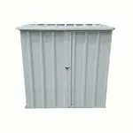 Armario Depósito Galpón de jardín Casi 2x2x2 Techo 1 agua Gris