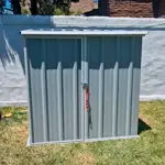 Armario Depósito Galpón de jardín Casi 2x2x2 Techo 1 agua Gris