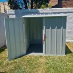 Armario Depósito Galpón de jardín Casi 2x2x2 Techo 1 agua Gris