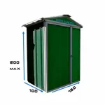 Armario Depósito Galpón de jardín Casi 150x1x2 Verde